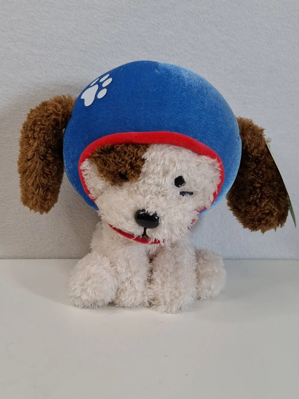 FAO schwartz Plush Dog Toy with Blue Football  Helmet -